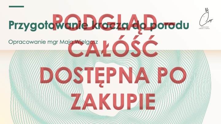Prezentacja – Masaż krocza